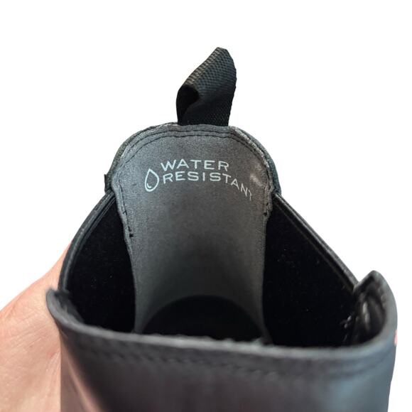 New Vionic Black Leather Chelsea Boot Evergreen Ankle Boots Women's Size 8 - Picture 6 of 8